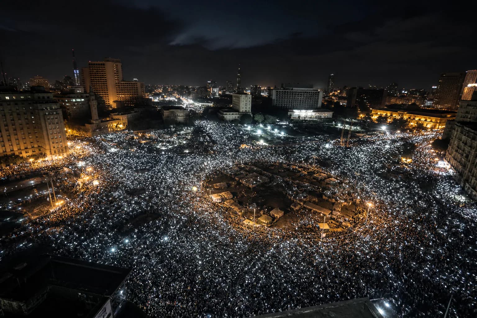 Tahrir Square Made Occupation a Broadcast Strategy