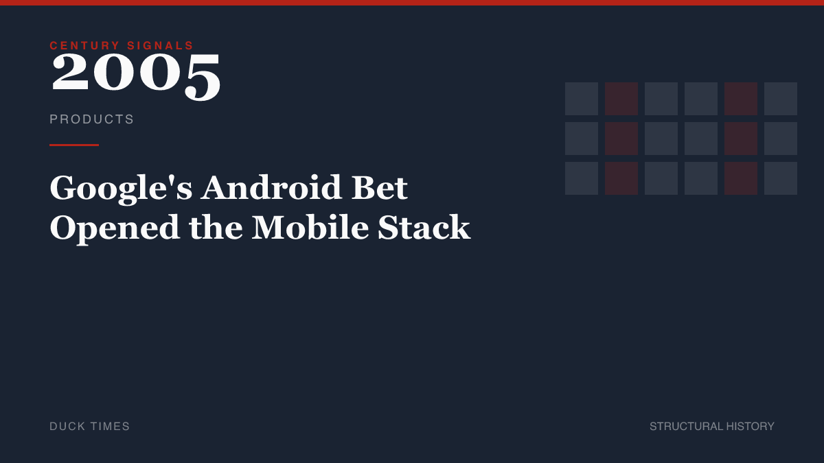 Google's Android Bet Opened the Mobile Stack