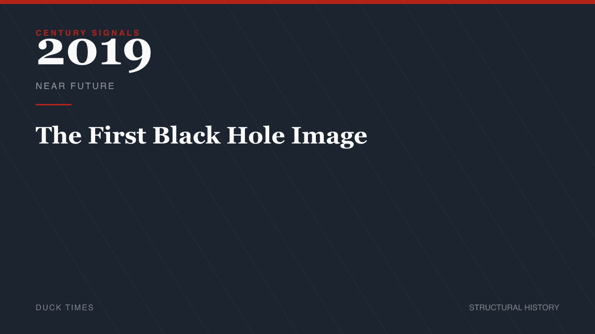 The First Black Hole Image