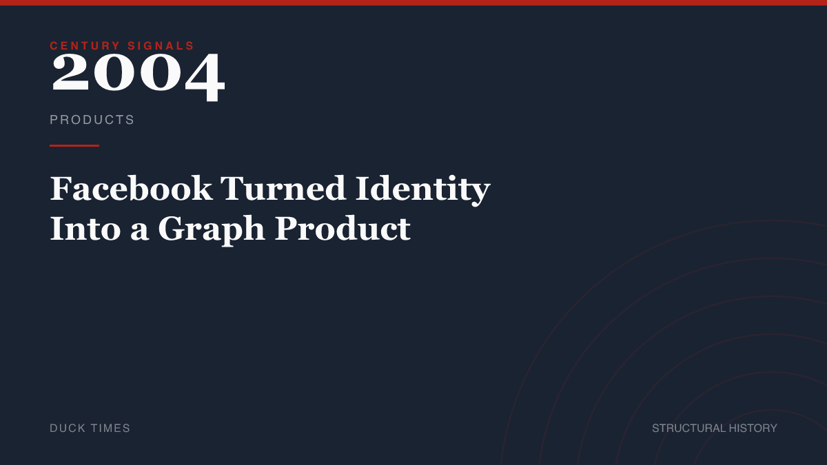 Facebook Turned Identity Into a Graph Product