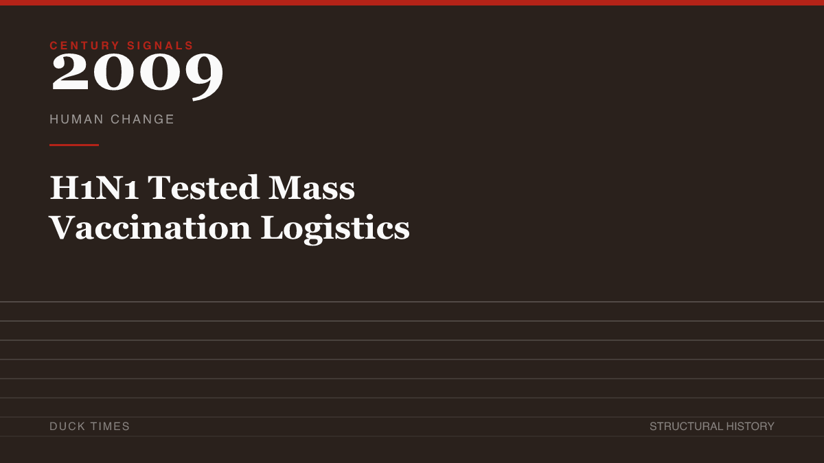 H1N1 Tested Mass Vaccination Logistics