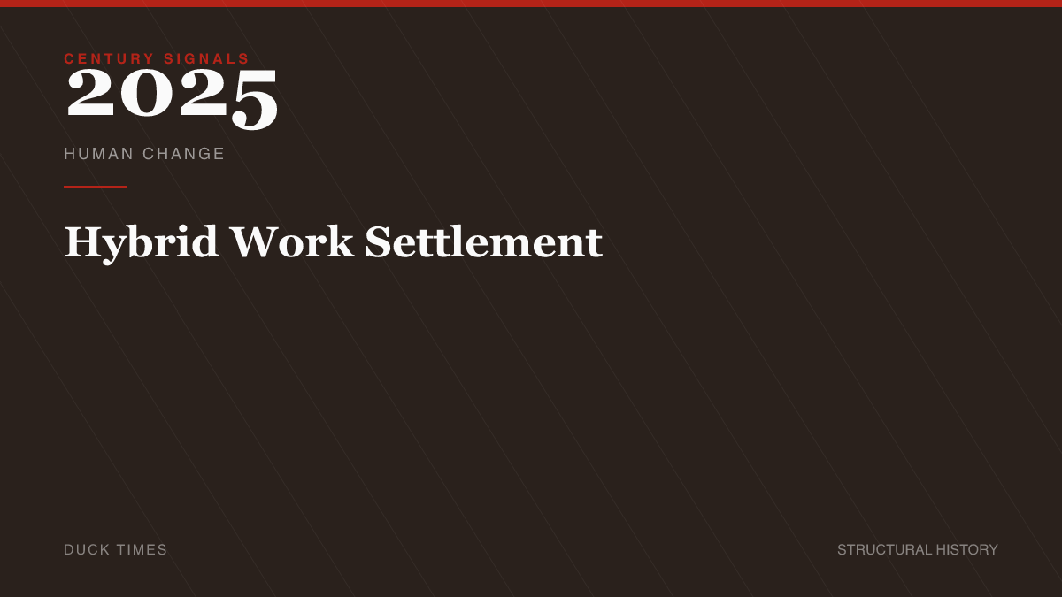 By 2025, Hybrid Work Stopped Being a Fight and Became a Spreadsheet