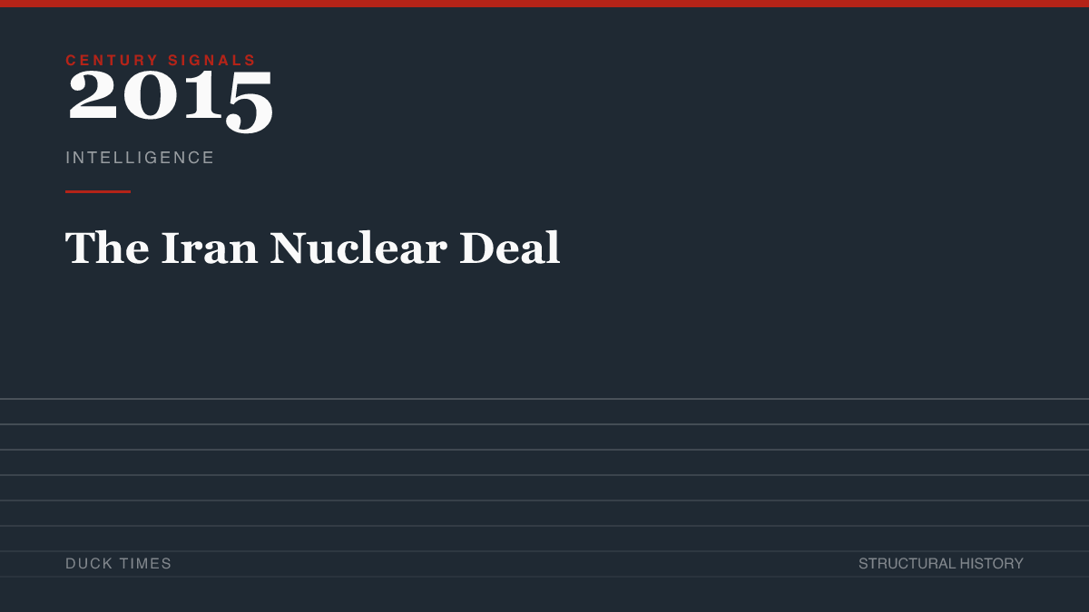 The Iran Nuclear Deal