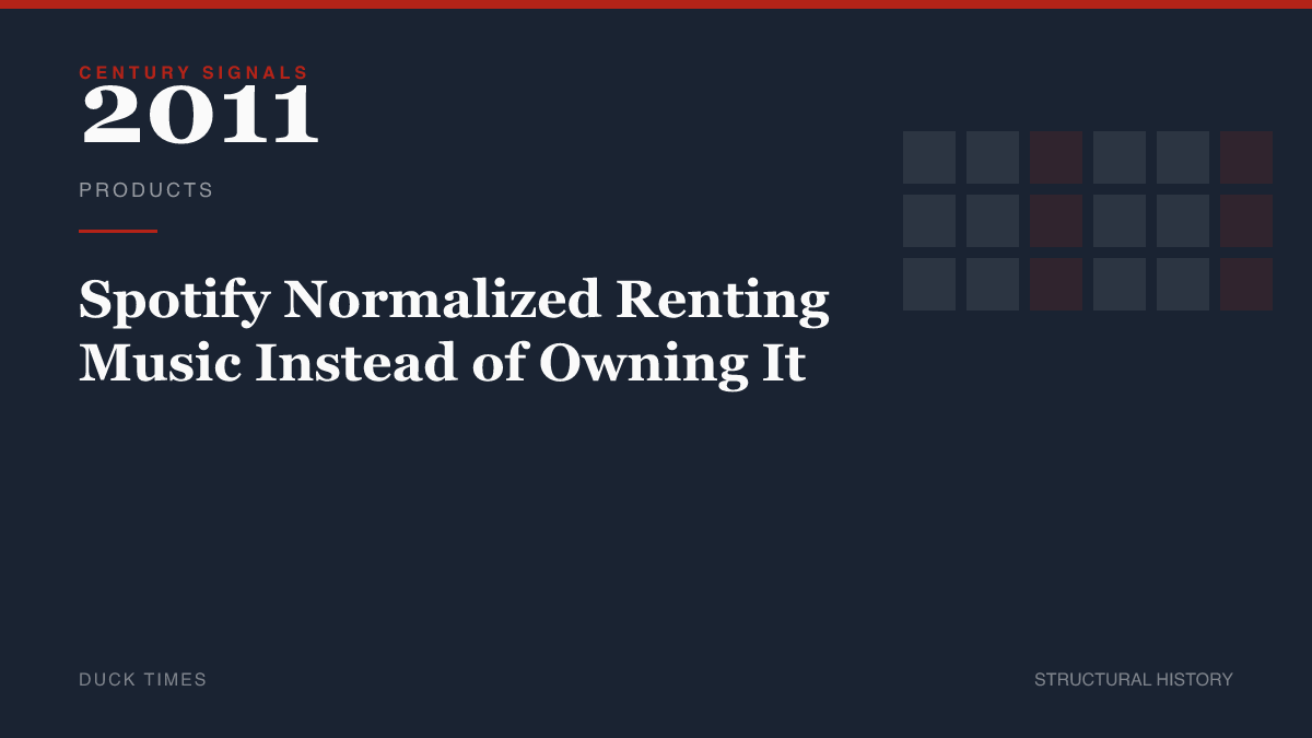 Spotify Normalized Renting Music Instead of Owning It
