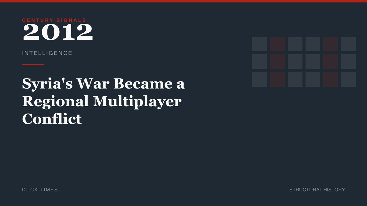 Syria's War Became a Regional Multiplayer Conflict