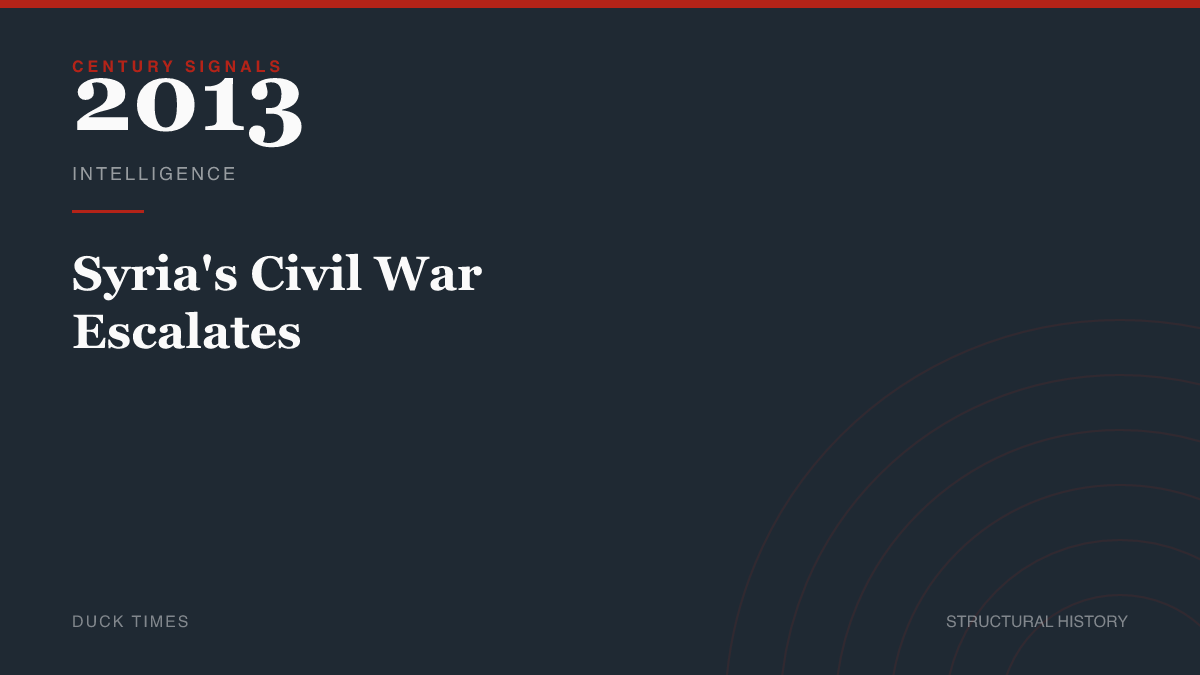 Syria's Civil War Escalates